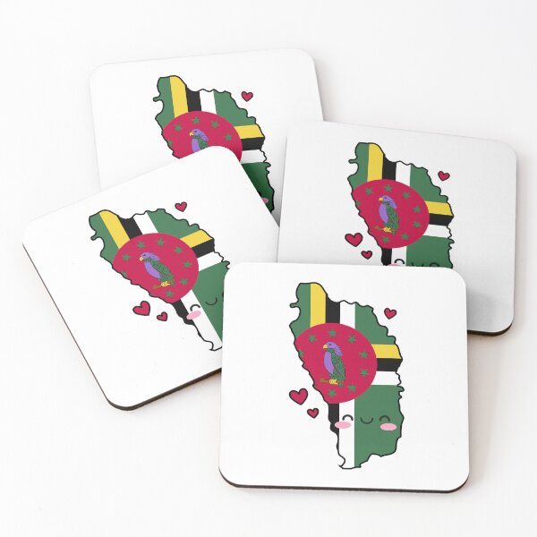 Item preview, Dominica Flag Map Smile with Love designed and sold by pixelsparkzone.
