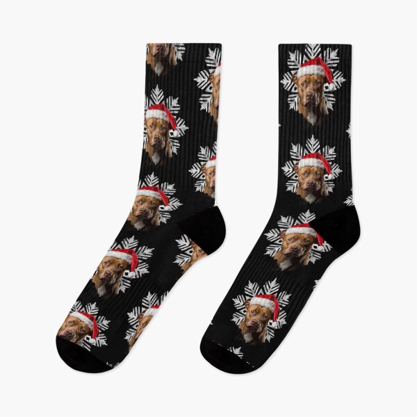 Item preview, Staffie Staffordshire Bull Terrier Dog Santa Hat Xmas Christmas Fun Cute designed and sold by LastHighwayTees.