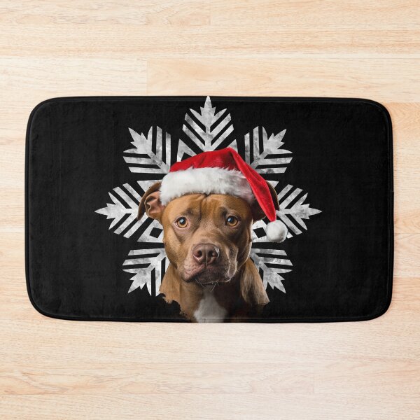 Item preview, Staffie Staffordshire Bull Terrier Dog Santa Hat Xmas Christmas Fun Cute designed and sold by LastHighwayTees.