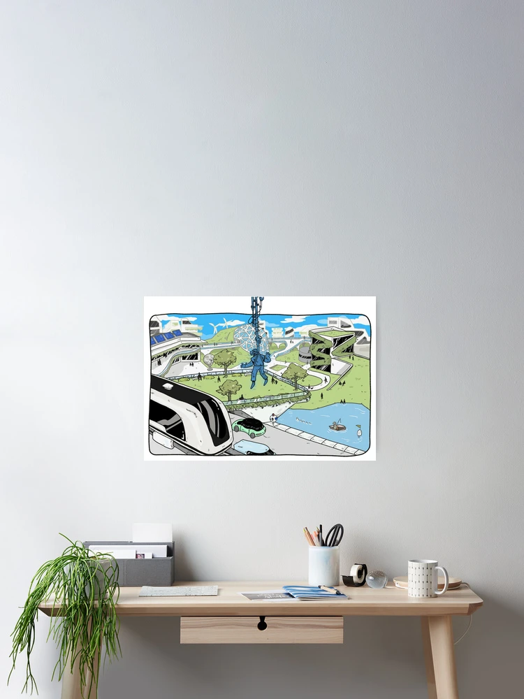 Thumbnail 2 of 3, Poster, Seeing the future? designed and sold by Childish by Design.