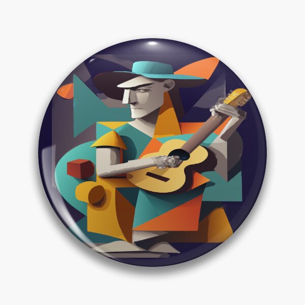 Item preview, The Guitarist: A Hyperrealistic Cubism designed and sold by Mario  Castaño Contreras.