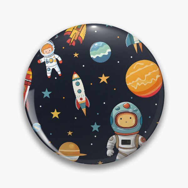 Item preview, Space Scene with Cartoon Astronaut and Rockets designed and sold by 89BLACK.