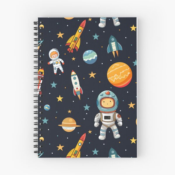Item preview, Space Scene with Cartoon Astronaut and Rockets designed and sold by 89BLACK.