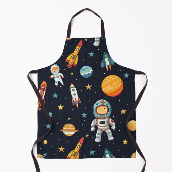 Item preview, Space Scene with Cartoon Astronaut and Rockets designed and sold by 89BLACK.