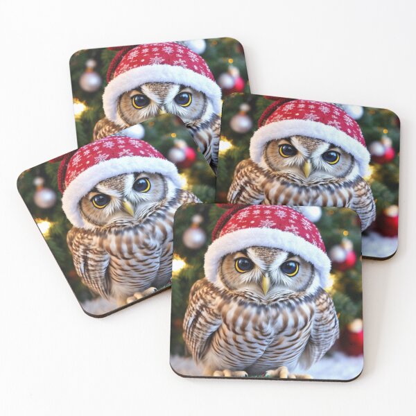 Item preview, Whimsical Wonderland: Merry Christmas Owl Greetings" designed and sold by Obinne.
