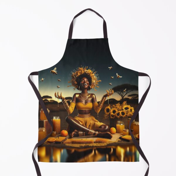 Item preview, Blessings by the River - Goddess Oshun with bees and honey designed and sold by DeLuxeNoir.