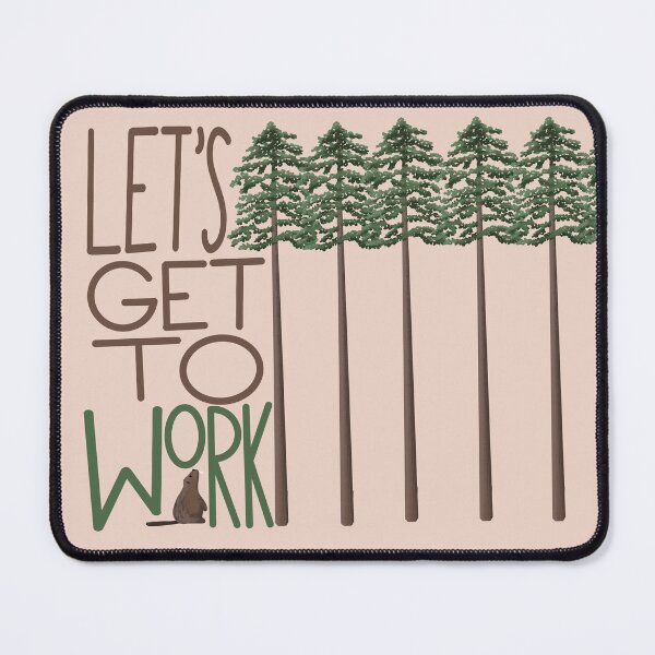 Item preview, Let's Get To Work designed and sold by blindcat-design.