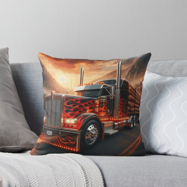 Artikelvorschau, Brennender schwarzer Holztransporter. entworfen und verkauft von Création  Québec.