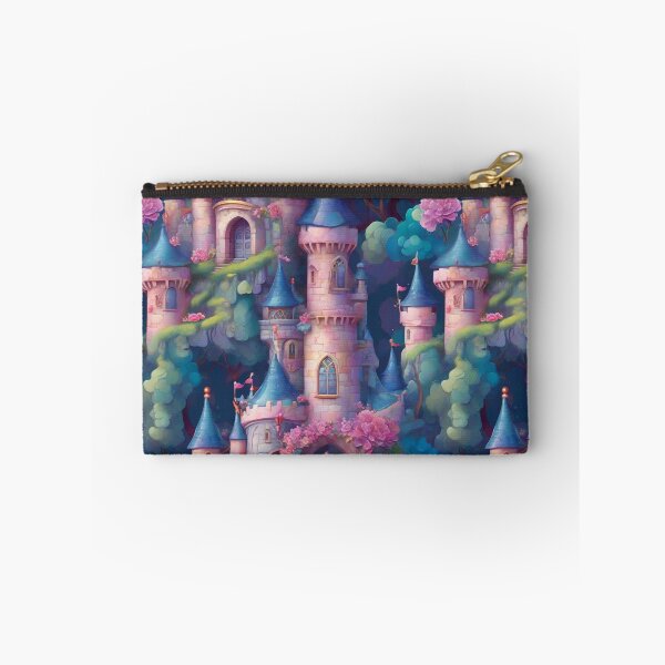 Item preview, Watercolor Enchanted Castle Pattern designed and sold by Patternliss.
