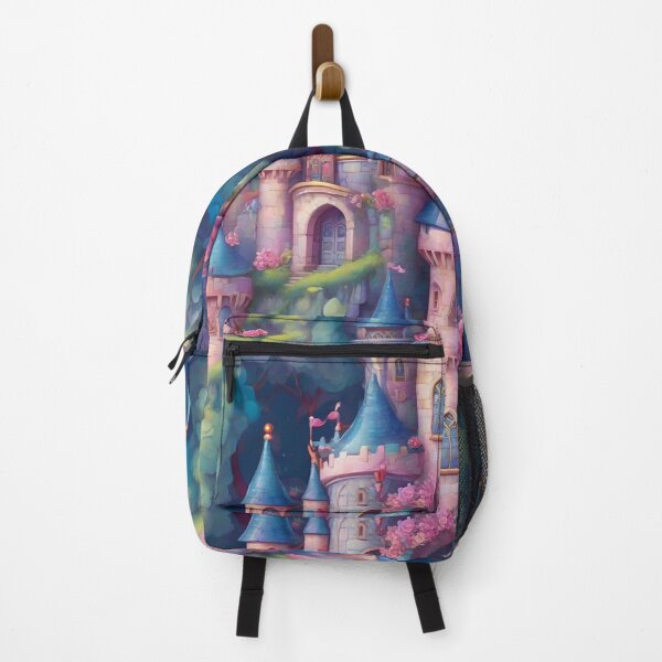 Item preview, Watercolor Enchanted Castle Pattern designed and sold by Patternliss.