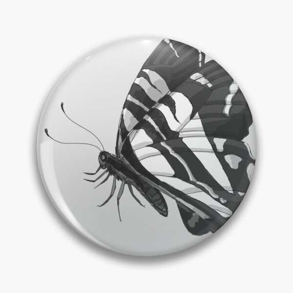 Item preview, monochrome zebra swallowtail designed and sold by Luke Humke.