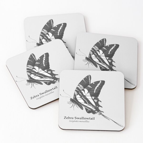 Item preview, monochrome zebra swallowtail designed and sold by Luke Humke.