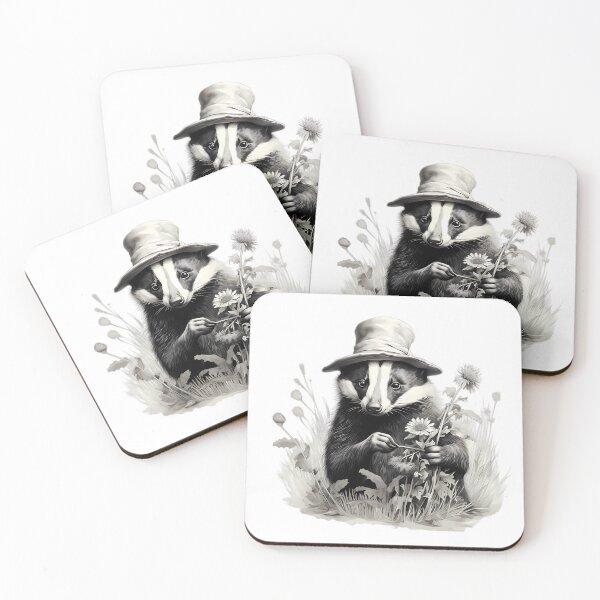 Item preview, Mr. Badger  "Beatrix Potter" style designed and sold by dzineNJ.
