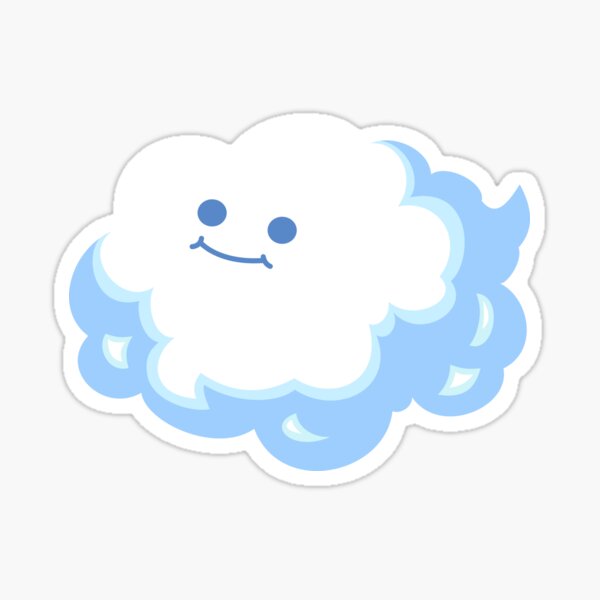 Happy Cloud Stickers for Sale