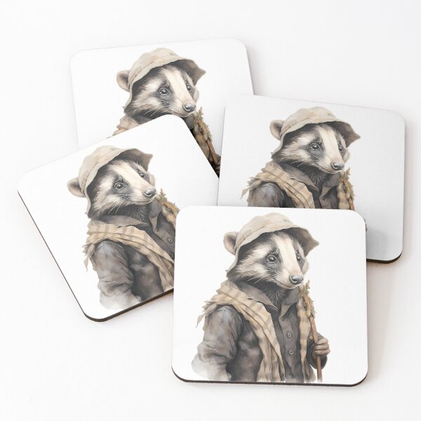 Item preview, Mr. Badger  "Tasha Tudor" style designed and sold by dzineNJ.