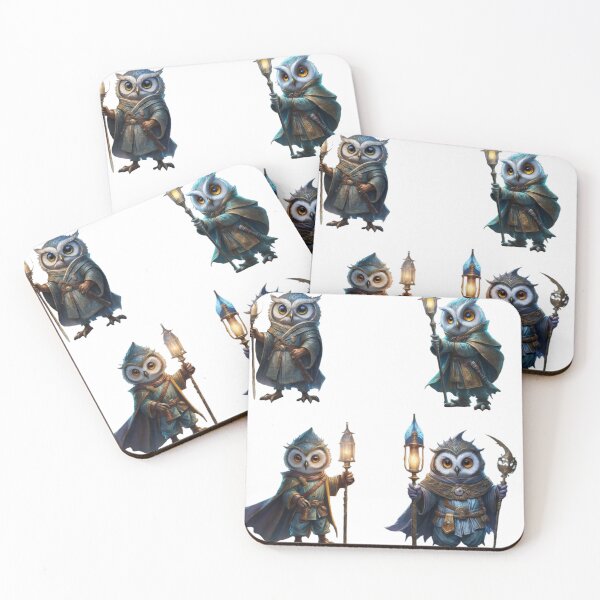 Item preview, "Anime Owl Elegance: Whimsical Wildlife Art for Collectors"Cartoon Owl Image designed and sold by Obinne.
