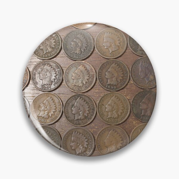 Item preview, Well used Indian Cents  designed and sold by coinsxcrochet.