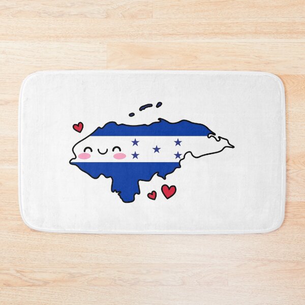 Item preview, Honduras Flag Map Smile with Love designed and sold by pixelsparkzone.