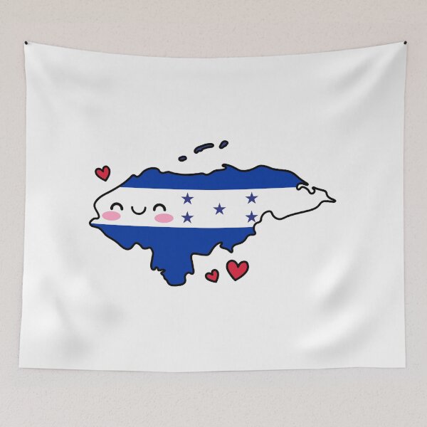 Item preview, Honduras Flag Map Smile with Love designed and sold by pixelsparkzone.