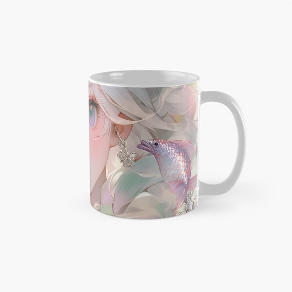 Aperçu de l'œuvre Serene Aquatic Koi Fantaisie Anime Fille créée et vendue par bubblegoth.