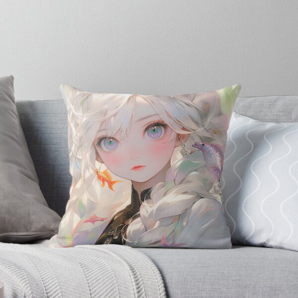Aperçu de l'œuvre Serene Aquatic Koi Fantaisie Anime Fille créée et vendue par bubblegoth.