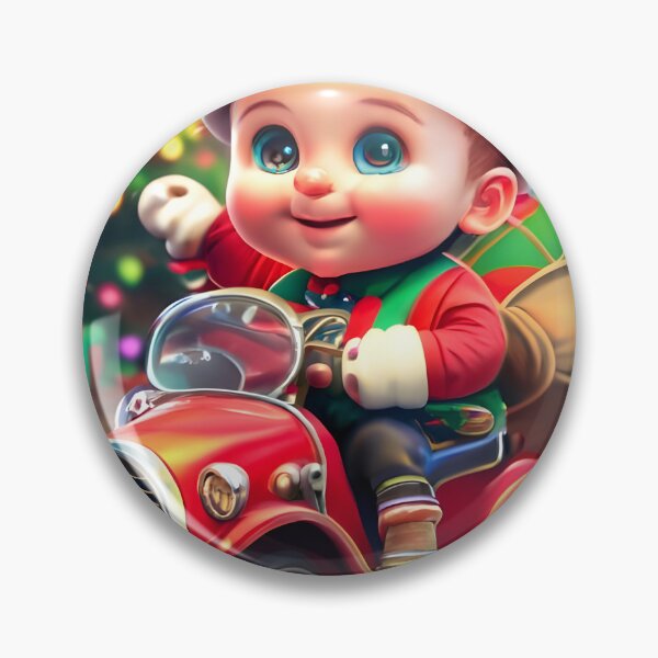 Item preview, Cheerful Baby Santa Riding Toy Car designed and sold by Cosmoverso.