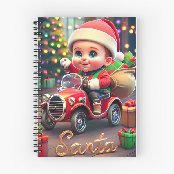 Item preview, Cheerful Baby Santa Riding Toy Car designed and sold by Cosmoverso.