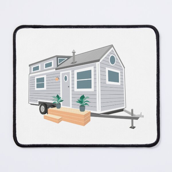 Item preview, Grey Tiny House on Wheels designed and sold by Christine Briggs.