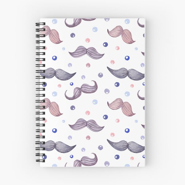 Item preview, Patrón de acuarela con bigote y puntos sobre fondo blanco para niños y caballeros. designed and sold by RubyCollection.