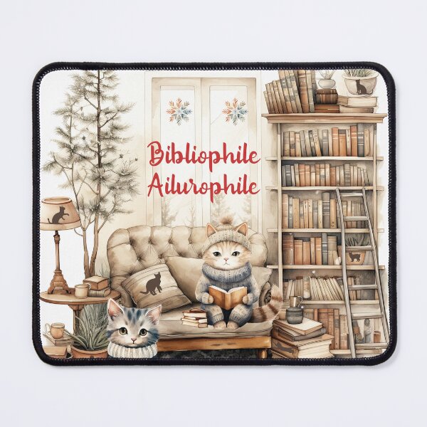 Item preview, Ailurophile, Bibliophile designed and sold by Bliss Find And Design.