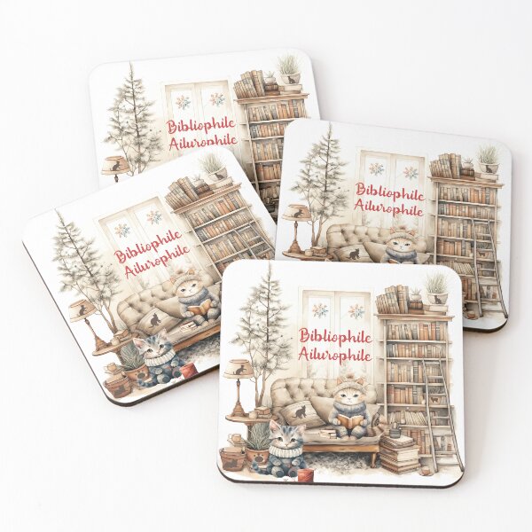 Item preview, Ailurophile, Bibliophile designed and sold by Bliss Find And Design.