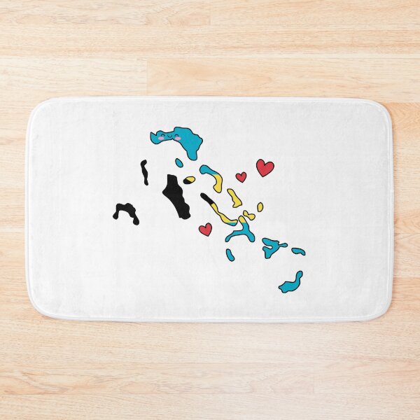Item preview, Bahamas Flag Map Smile with Love designed and sold by pixelsparkzone.