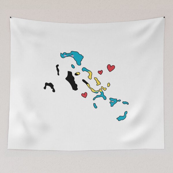 Item preview, Bahamas Flag Map Smile with Love designed and sold by pixelsparkzone.