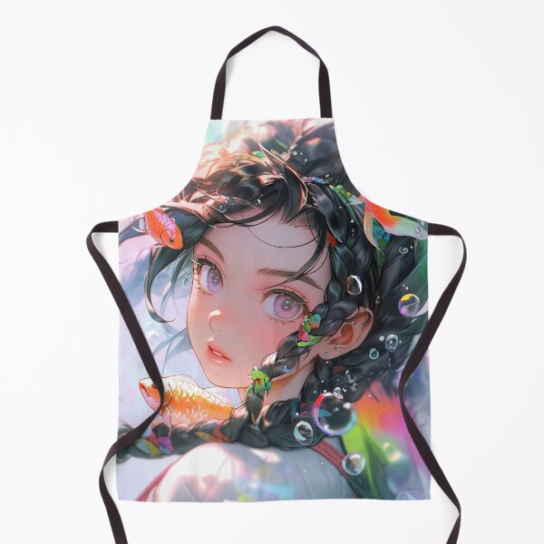 Item preview, Underwater Anime Girl Surrounded by Fish and Bubbles designed and sold by bubblegoth.