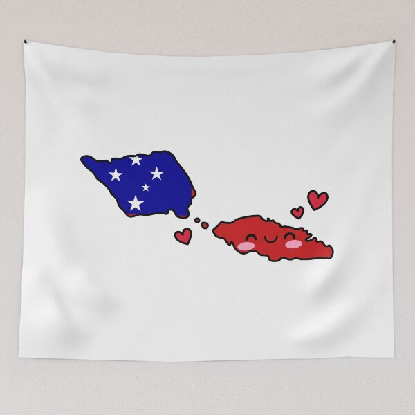 Item preview, Samoa Flag Map Smile with Love designed and sold by pixelsparkzone.
