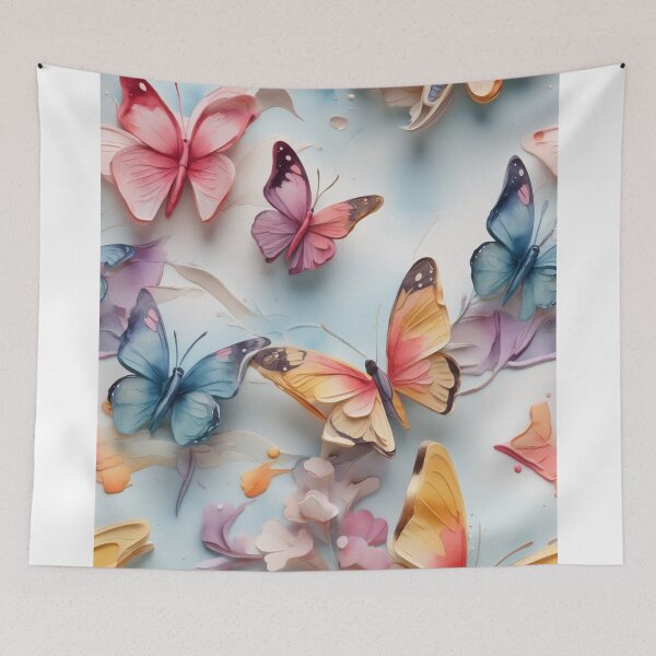 Item preview, 3D watercolours butterflies design designed and sold by BCD BRANDS.