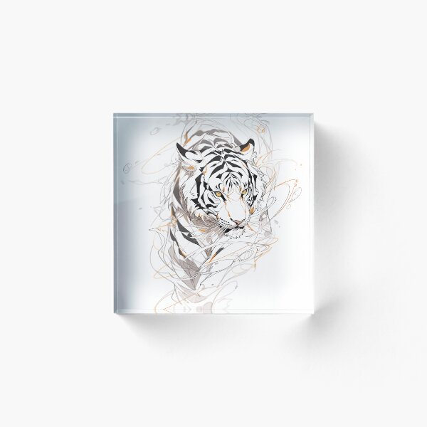 Item preview, Arte lineal del tigre designed and sold by jaredfin.