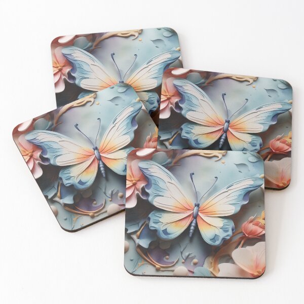 Item preview, 3D watercolours butterflies design designed and sold by BCD BRANDS.