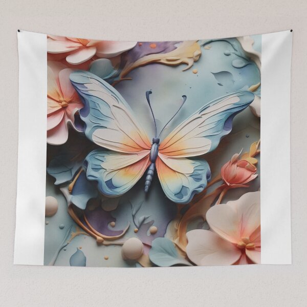 Item preview, 3D watercolours butterflies design designed and sold by BCD BRANDS.