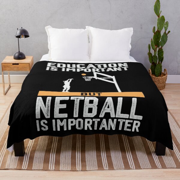 Item preview, Education is important but netball is importanter designed and sold by tmerchtrends.