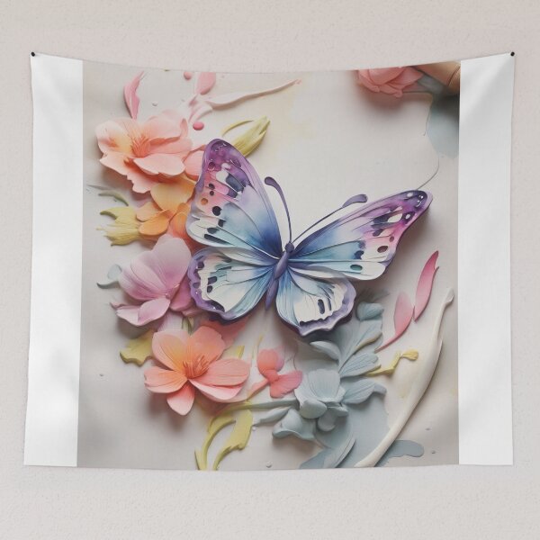 Item preview, 3D watercolours butterflies design designed and sold by BCD BRANDS.
