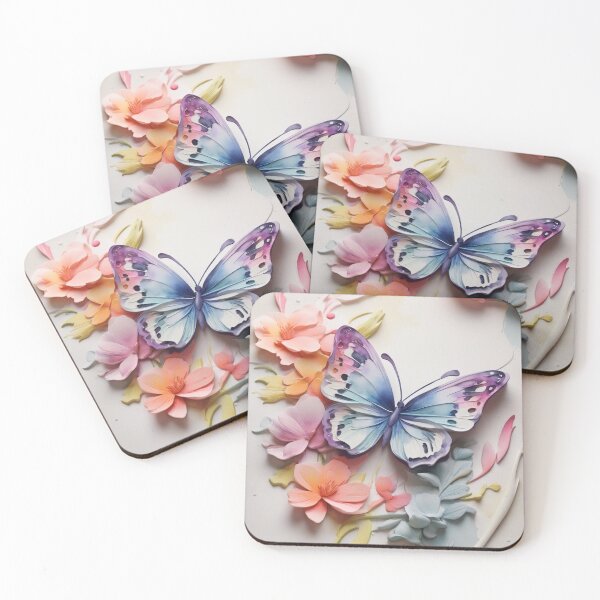 Item preview, 3D watercolours butterflies design designed and sold by BCD BRANDS.