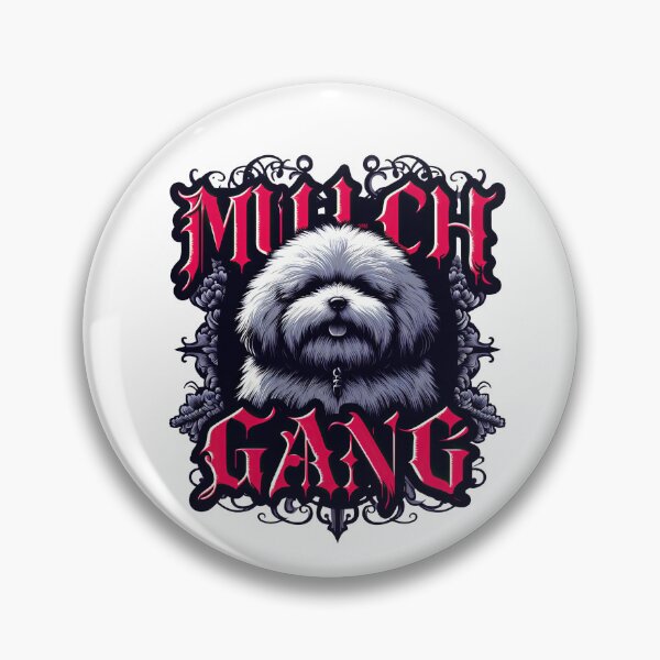 Item preview, Mulch Gang Vintage Goth Funny Dog Meme designed and sold by ArtadoraDesignz.