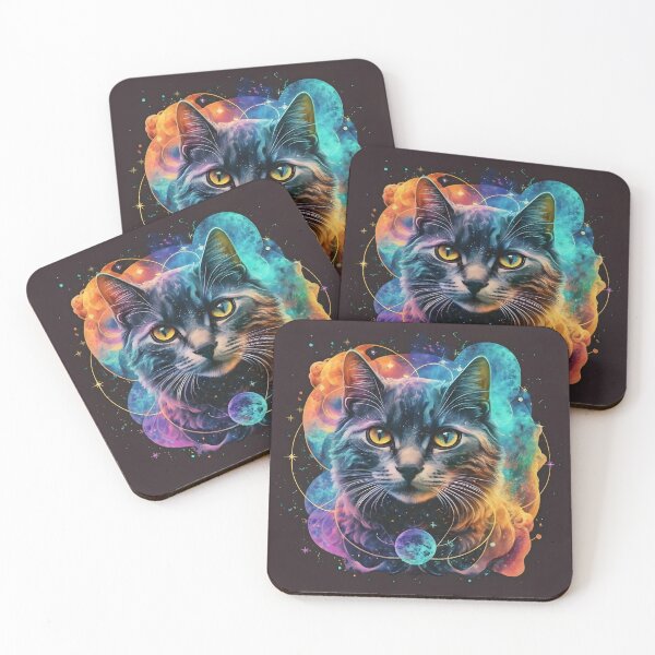 Item preview, Celestial Whiskers Cat: Nebula Fusion designed and sold by Cosmoverso.