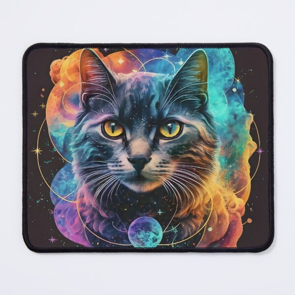 Item preview, Celestial Whiskers Cat: Nebula Fusion designed and sold by Cosmoverso.