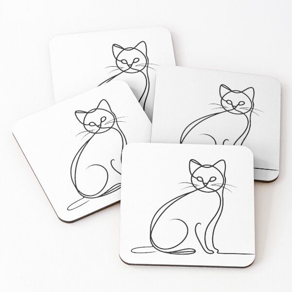 Item preview,  A Minimalist Cat Sketch designed and sold by InkFool.