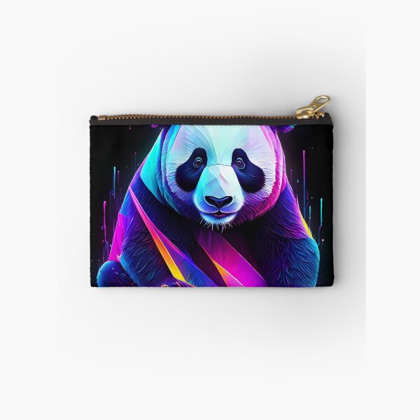 Item preview, Abstract neon panda art designed and sold by PictureCanvas.
