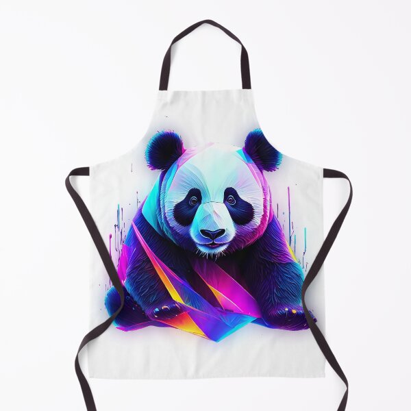 Item preview, Abstract neon panda art designed and sold by PictureCanvas.