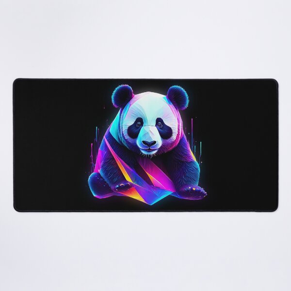 Item preview, Abstract neon panda art designed and sold by PictureCanvas.