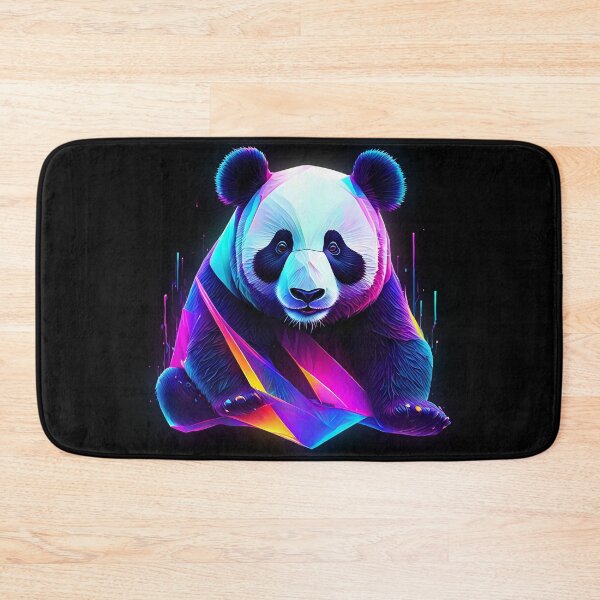 Item preview, Abstract neon panda art designed and sold by PictureCanvas.